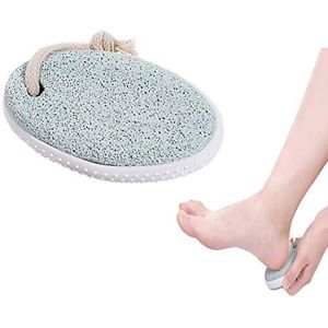 SHULLIN Natuurlijke puimsteen puimsteen puimsteen voetverzorging natuurlijke peeling voetverzorging pedicure eeltverwijderaar gereedschap voor het verwijderen van voeten en handen groen