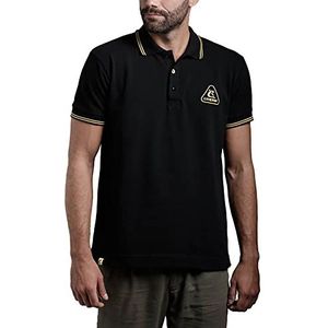 Cressi poloshirt heren zwart/geel, xl, Zwart/Geel