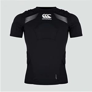 Canterbury of New Zealand CCC Elite Rugby-veiligheidsvest, uniseks, zwart/wit/zilver, S