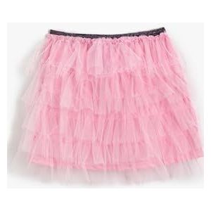 Koton Mini-tutu-rok met ruches, elastische tailleband, rok voor meisjes, roze (255)