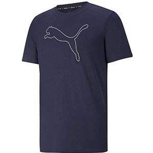 Puma Performance Cat Tee M T-shirt voor heren, zwart, FR: 2XL (maat fabrikant: XXL)