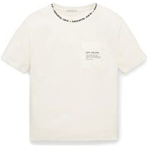 TOM TAILOR T-shirt voor jongens, 12906 - Wool White