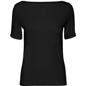 Vero Moda Vmpanda Modal S/S Top Noos Dames T-shirt, Zwart, XXL, zwart.