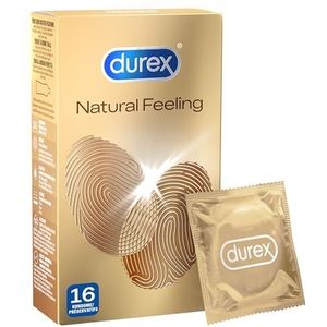 Durex Natural Feeling - Latexvrije condooms voor een natuurlijk huid-op-huid gevoel, 16 stuks (1 x 16 stuks)