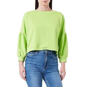 myMo Sweat-shirt pour femme, citron vert, M