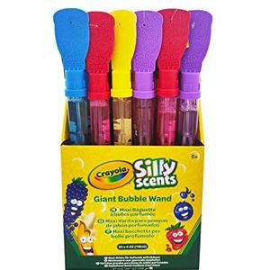 Crayola - Silly Scents zeepbellen, geur met presentatiestandaard, feestgift, gadgets voor verjaardagen en feestjes voor kinderen, leeftijd 5 jaar, A1-2513