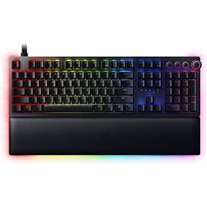 Razer Huntsman V2 Gaming Tastatur (Lila Switches) – optische gaming-toetsenbord, Clicky Purple Switches, Chroma RGB, deutsc