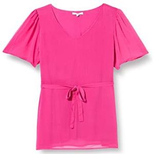 Noppies Blouse Acton Short Sleeve Blouses Fuchsia Red-N047 42 Femme, Fuchsia Red-n047, 42