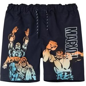 NAME IT Nkmmakavel Marvel Zwemshorts voor heren, zwemshorts voor jongens, Dark Sapphire