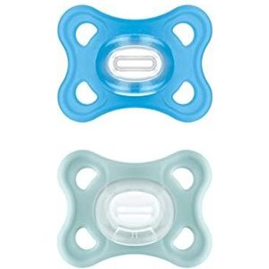 MAM Comfort - Fopspeen Set van 2 - Blauw - 100% Siliconen
