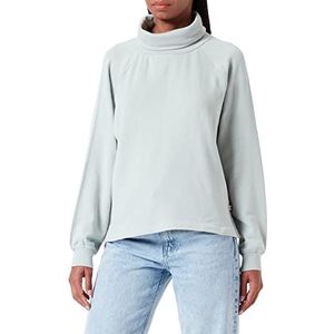 TOM TAILOR Denim Sweatshirt met rolkraag voor dames, 12792 - Zacht Grijs Groen