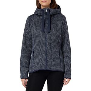 Schöffel Aurora L fleece hoodie voor dames, van elastisch fleece, super warm, ademend met stretch