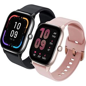 SUGARJAR Bandje compatibel met Amazfit GTS/GTS 2/GTS 2e/GTS 2 Mini/GTS 3/GTR 42 mm/Bip/Bip S, 20 mm snelsluiting klassieke zachte siliconen armband voor Huawei GT 2 42 mm/Galaxy Watch 4