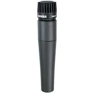 Shure SM57 Dynamische cardioïde instrumentmicrofoon met pneumatische schokdemperhouder, microfoonklem A25D, opbergtas, 3-polige XLR-stekker, zonder kabel (Sm57-Lce)