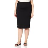 SELECTED FEMME Zachte vrouwelijke midi-rok, zwart.