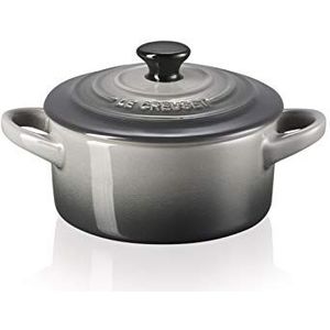 Le Creuset, Mini-braadpan rond, 200 ml, 10 x 5 cm, keramiek, grijs