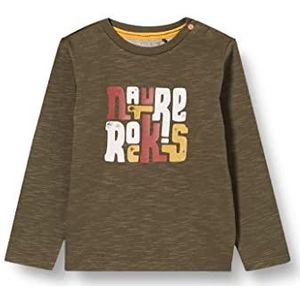 Noppies Baby T-shirt pour bébé garçon B Tee Ls Red Lake, Deep Depths - P766, 50