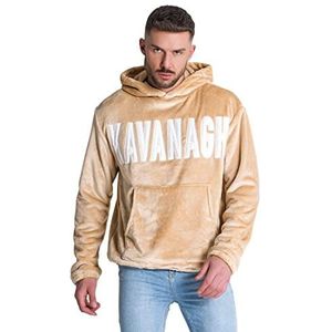 Gianni Kavanagh Black Chicago Sherpa Hoodie Sweatshirt pour homme, beige, S
