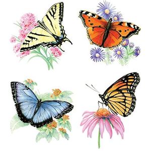 Pracht Creatives Hobby - Royal & Langnickel-Drawing-tekenen voor kinderen vanaf 8 jaar, vier schilderijen met vlindermotieven, 4678-25011, meerkleurig