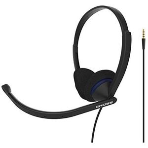 Koss CS200i over-ear hoofdtelefoon met microfoon, bekabeld, met 3,5 mm stekker, zwart