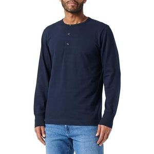 SELECTED HOMME Slhphillip Ls Henley Noos T-shirt à manches longues pour homme, Sky Captain, M