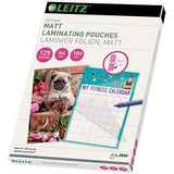 Leitz Kwaliteitsfolie-lamineerhoes, A4, 100 stuks, transparant (standaard mat)