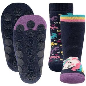EWERS Stoppersocken Einhorn Stop-sokken voor meisjes, Inkt