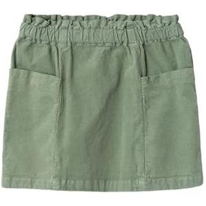 NAME IT Nmfsia Loose Short Cord Skirt 1581-yt O rok voor meisjes (1 stuk), Lily Pad