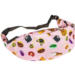 cosey - Fanny Pack voor mannen en vrouwen, elegante heuptas voor reizen, sport en outdoor, Bonbons, Roze, One Size