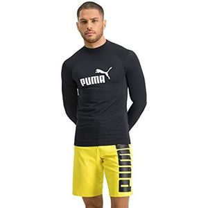 PUMA Rashguard zwemshirt met lange mouwen voor heren, zwart.