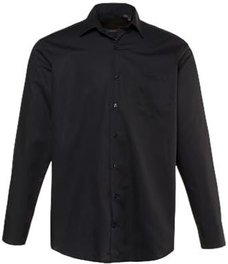 JP1880 Heren Shirt Grote Maten Grote Maten L-8XL Business Modern Fit Strijkijzer, Zwart, XL, zwart.