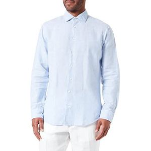 Seidensticker Shirt met lange mouwen in de vorm van T-shirt voor heren, Blauw