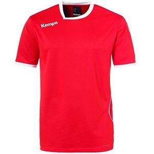 Kempa Curve T-shirt voor heren, rood/wit, 128