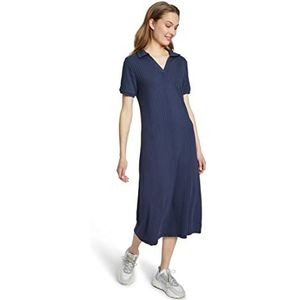 cartoon dames jurk, grijs/marineblauw