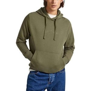 Pepe Jeans Joe Hoody Sweatshirt met capuchon voor heren, groen (legergroen)