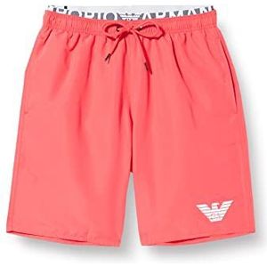 Emporio Armani Bermuda Logo Band Swim Trunks Homme, Corail, 50