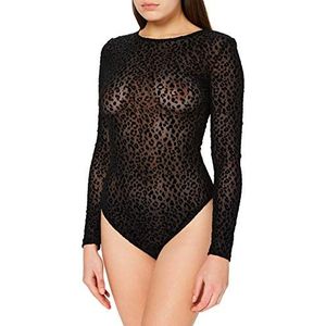 Urban Classics Ladies Flock Lace Body Base Layer, zwart.