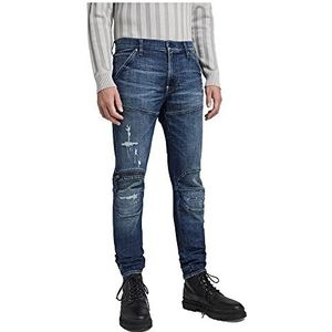 G-STAR RAW 5620 3D Zip Knee Skinny Jeans Heren, Blauw (Worn In Stratos Restored D01252-c051-d333)