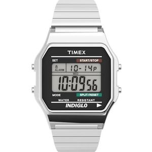 Timex Classic Digital Horloge met Roestvrij Stalen Armband T785879J