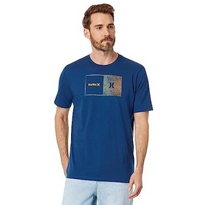 Hurley Evd Halfer Gradient SS T-Shirt Homme, Blue Void, XXL