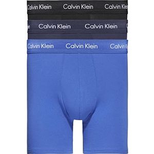 Calvin Klein Boxershorts voor heren, 3 stuks, Black Blueshadow Cobaltwater, L