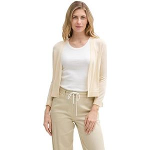 TOM TAILOR Cardigan en tricot pour femme, 37762 - Champagne, S