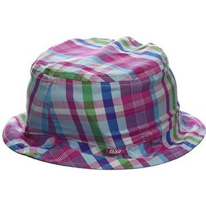 maximo Chapeau pour fille, jean réversible/bonnet à carreaux, Multicolore (rose foncé cerulean/jeans foncé 5763), 53