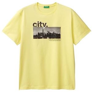 United Colors of Benetton T-shirt 3yr3u104r T-shirt heren (1 stuk), Citroengeel 05 g