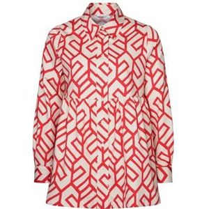 Seidensticker Blouse met lange mouwen, rechte pasvorm, damesblouse, Koraal