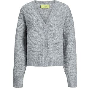JACK & JONES JXADEN Gebreid damesvest, Lichtgrijs chinees, M