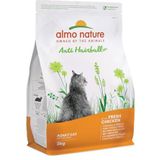 almo nature Holistic Functional Anti-Hairball met verse kip, anti-haarballen brokjes voor volwassen katten. 2kg