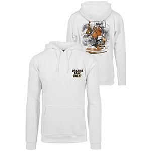 Mister Tee Ballin Vintage hoodie voor heren, Wit