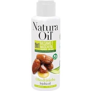 NaturaOil 2-in-1 haarbalsem en masker, jojoba-olie, steil haar, 100 ml