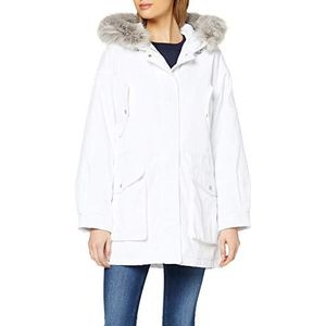 Tommy Hilfiger Miller Insulated Parka damesjas, wit, Eén maat (fabrieksmaat: L-XL), Wit.